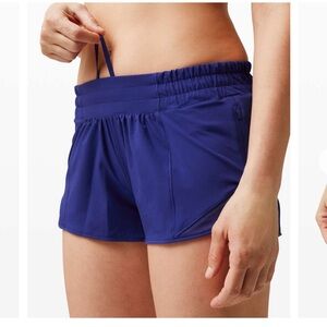 Lululemon Athletica Dark Blue Hotty-Hot Shorts 2.5in